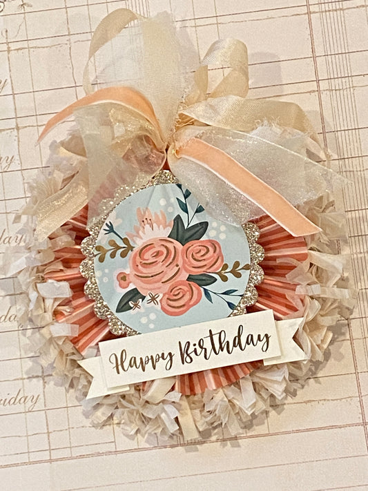 Floral Birthday Rosette